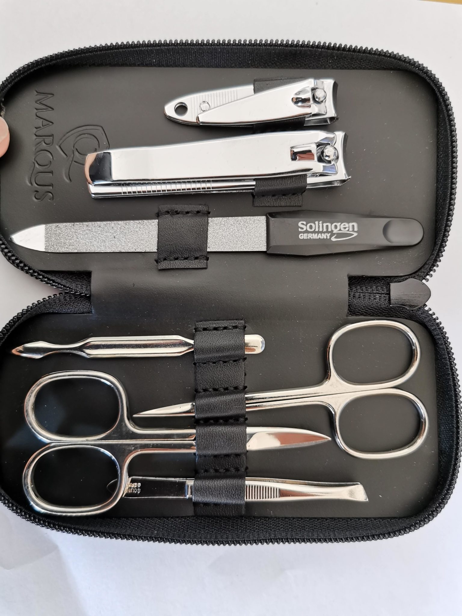 Aba Group Maniküre-Set – 18 Teile Aus Edelstahl, In Koffer-Etui Für Hände, Füße & Gesicht